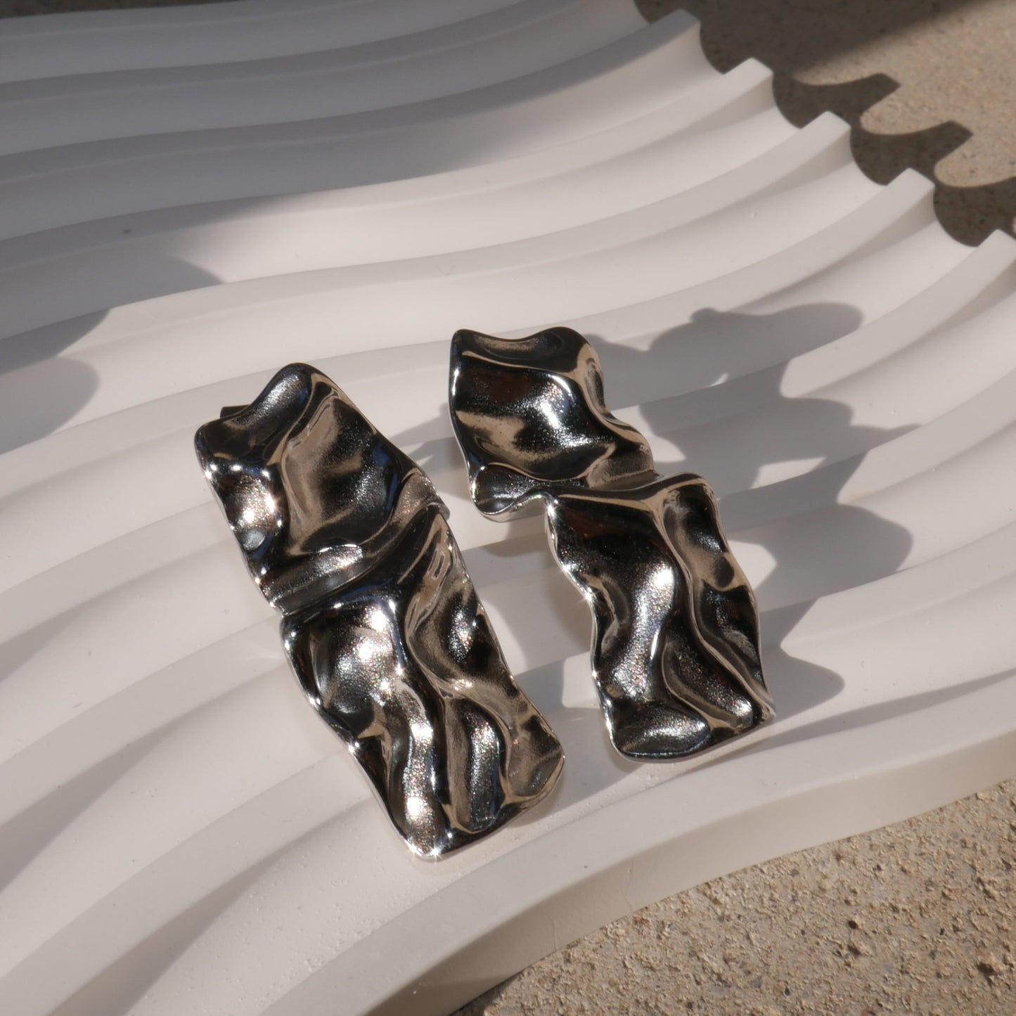 Crinkle Statement Studs