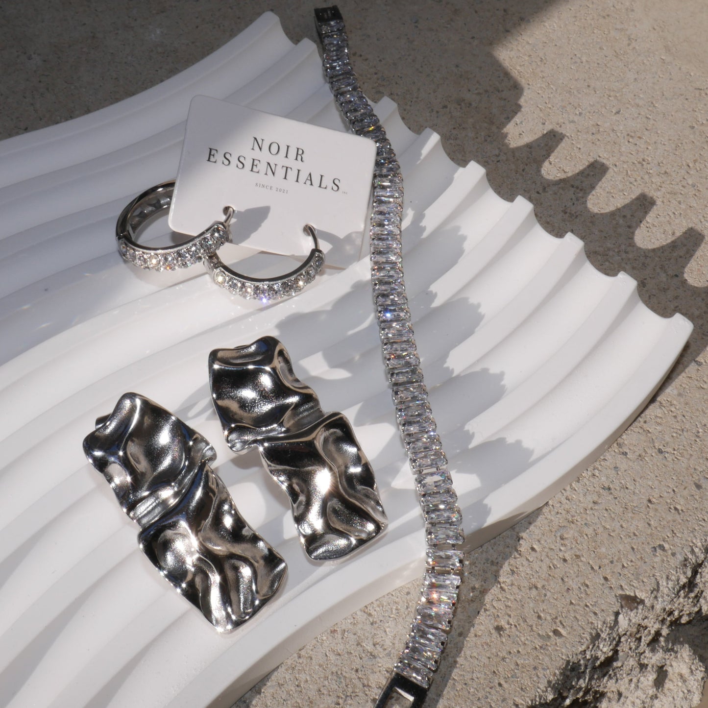Crinkle Statement Studs