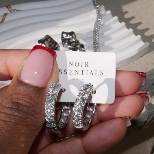 Crystal Heart Earrings