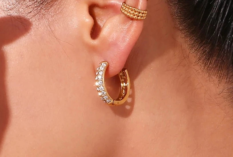 Crystal Heart Earrings