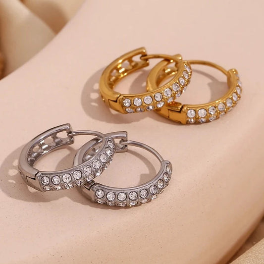 Crystal Heart Earrings