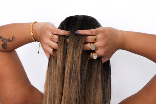 Gold Stone Statement Ring