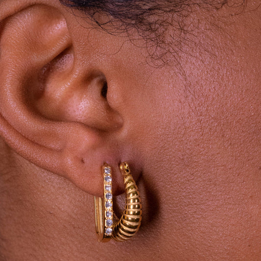 Ribbed Hoops